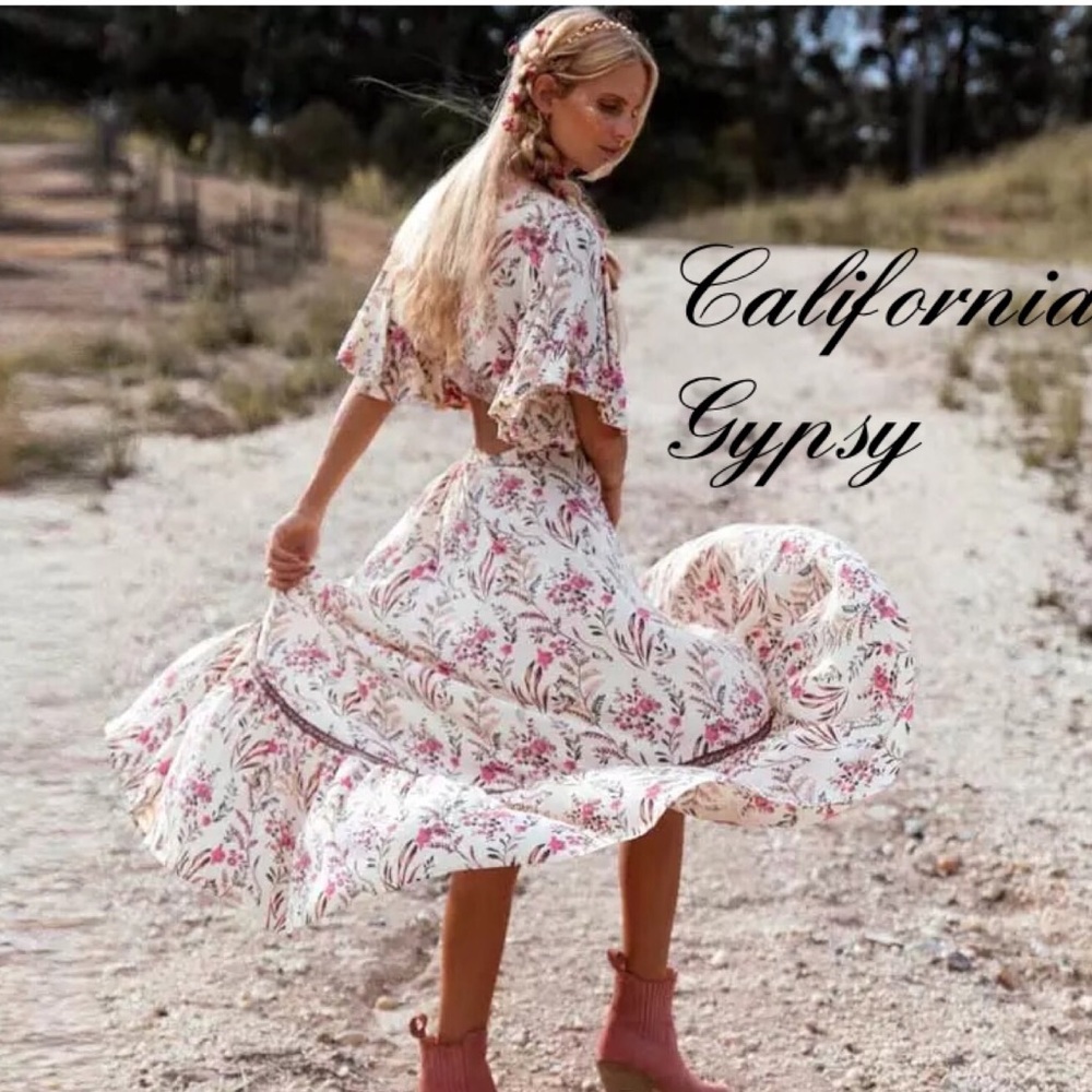 LAST ONE🎉High Low Floral Dress - Picture 3 of 16